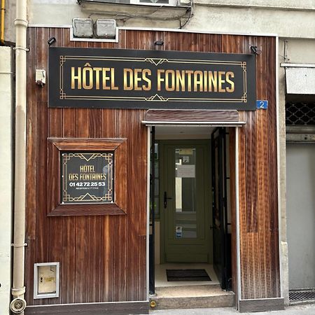 Hotel Des Fontaines París Exterior foto
