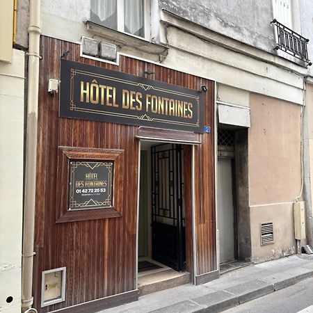 Hotel Des Fontaines París Exterior foto