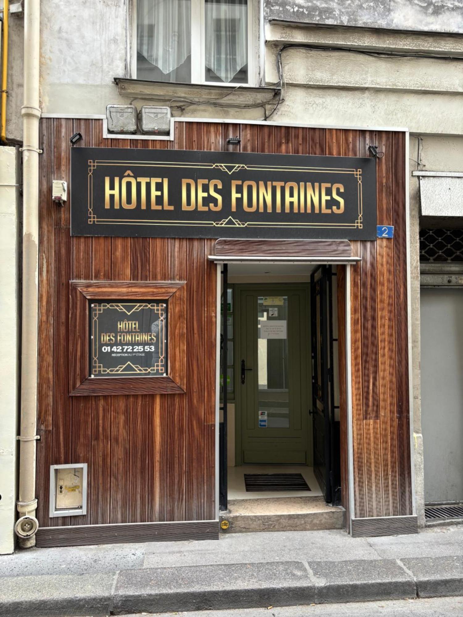 Hotel Des Fontaines París Exterior foto